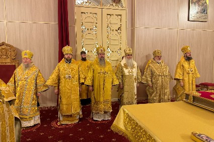 Соборное архиерейское богослужение в Спасском кафедральном соборе г. Пензы