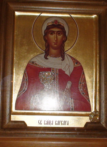 Икона Святая великомученица Варвара с частицей мощей