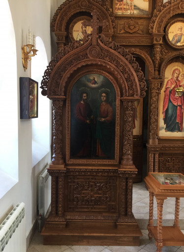 Икона святых бессребреников и чудотворцев Космы и Дамиана